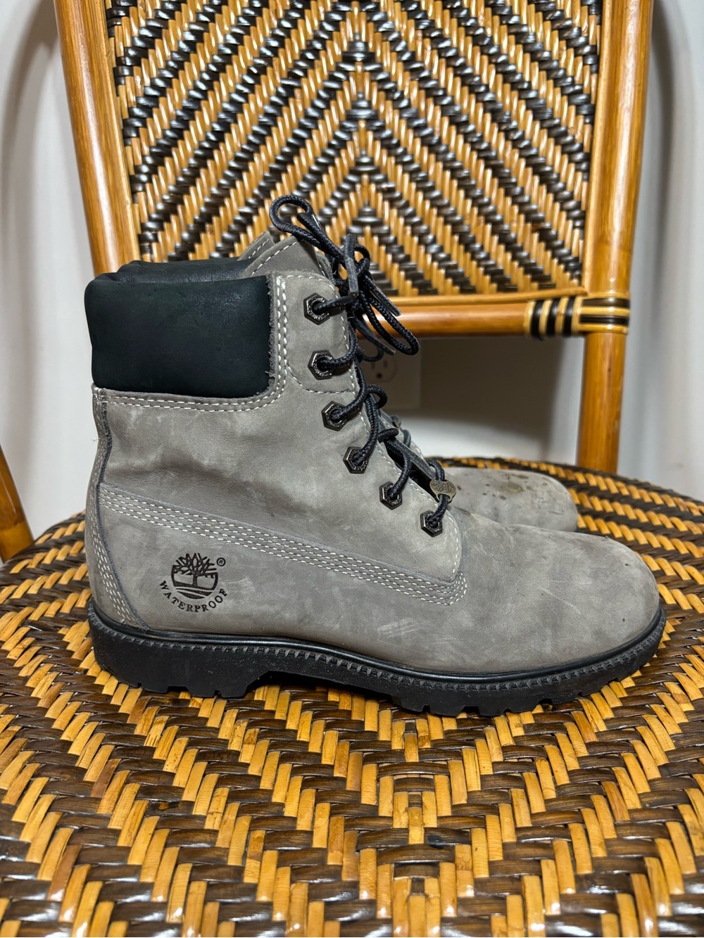 Timberland Grey Nubuck Work Boots 8 Men’s